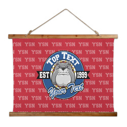 School Mascot Wall Hanging Tapestry - Wide (Personalized)