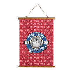 School Mascot Wall Hanging Tapestry - Tall (Personalized)
