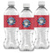 School Mascot Water Bottle Labels - Front View