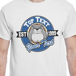School Mascot T-Shirt - White - XL (Personalized)