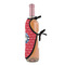 School Mascot Wine Bottle Apron - DETAIL WITH CLIP ON NECK