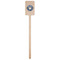 School Mascot Wooden 6.25" Stir Stick - Rectangular - Single Stick