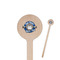School Mascot 7.5" Round Wooden Stir Sticks - Single Sided (Personalized)