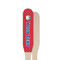 School Mascot Wooden Food Pick - Paddle - Single Sided - Front & Back