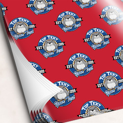 School Mascot Wrapping Paper Sheets - Single-Sided - 20" x 28" (Personalized)