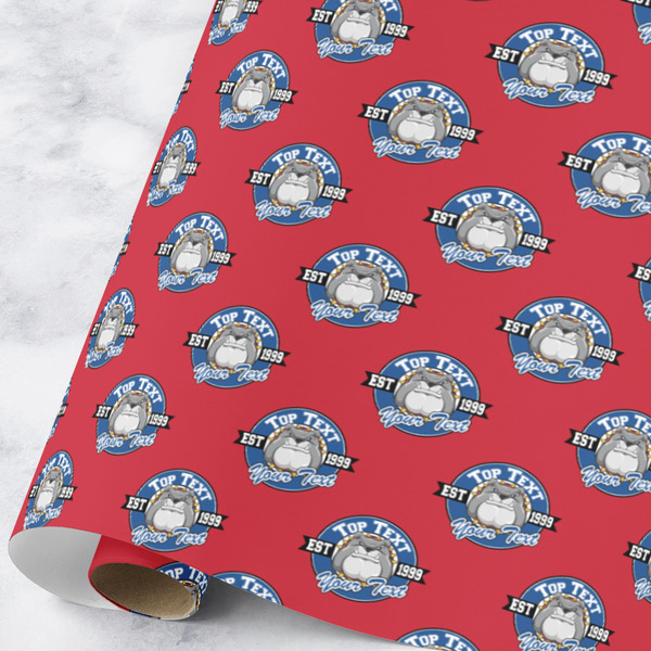 Custom School Mascot Wrapping Paper Roll - Large (Personalized)