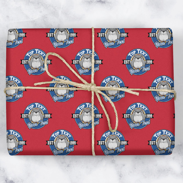 School Mascot Wrapping Paper Roll - Matte - Wrapped Box