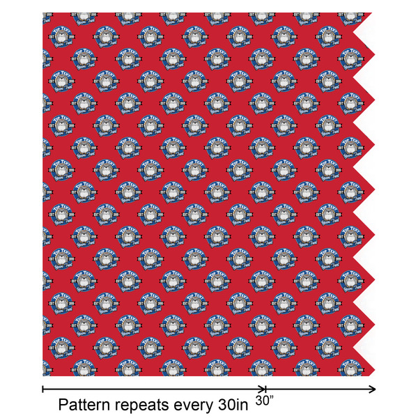 School Mascot Wrapping Paper Roll - Satin - Partial Roll