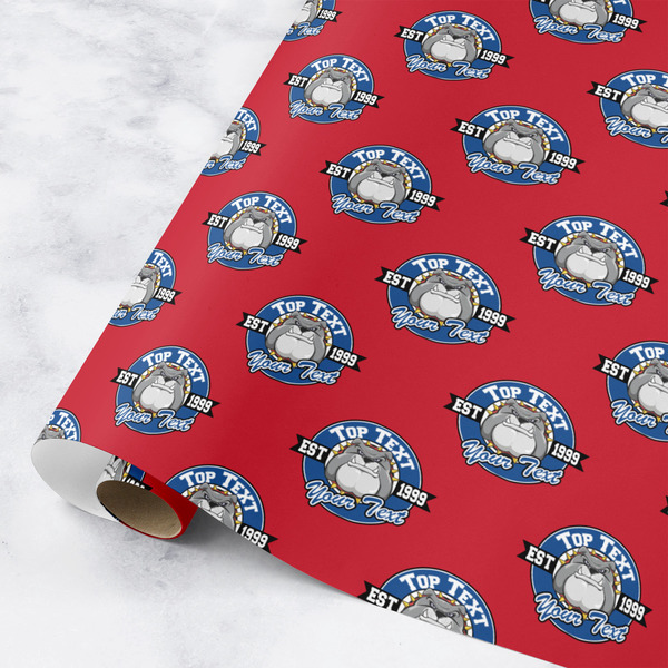 Custom School Mascot Wrapping Paper Roll - Small (Personalized)