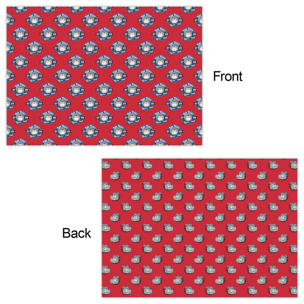 School Mascot Wrapping Paper Sheet - Double Sided - Front & Back