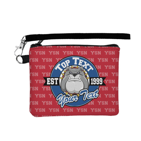 Custom School Mascot Wristlet ID Case w/ Name or Text