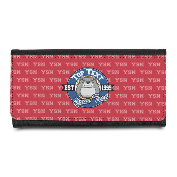Custom School Mascot Leatherette Ladies Wallet (Personalized)