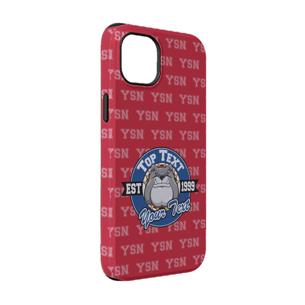 Custom School Mascot iPhone Case - Rubber Lined - iPhone 14 Pro (Personalized)