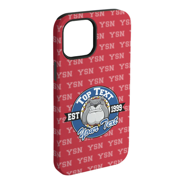 Custom School Mascot iPhone Case - Rubber Lined (Personalized)