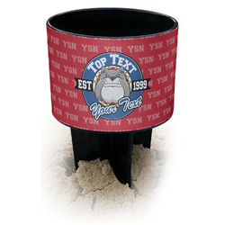 School Mascot Black Beach Spiker Drink Holder (Personalized)