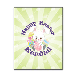 Easter Bunny Wood Print - 11x14 (Personalized)
