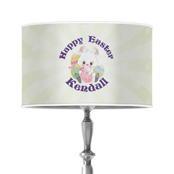 Easter Bunny 12" Drum Lamp Shade - Poly-film (Personalized)