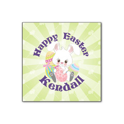 Easter Bunny Wood Print - 12x12 (Personalized)
