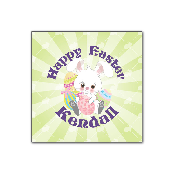 Custom Easter Bunny Wood Print - 12x12 (Personalized)