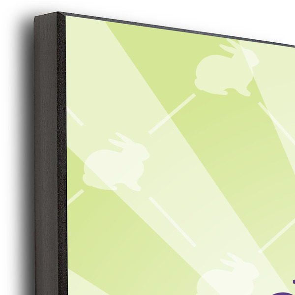 Easter Bunny 16x20 Wood Print - Closeup