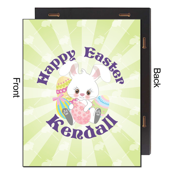Easter Bunny 16x20 Wood Print - Front & Back View