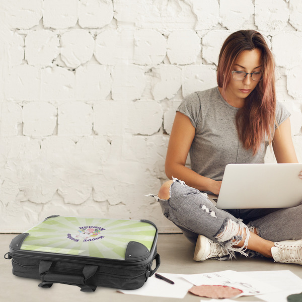 Easter Bunny 18" Laptop Briefcase - LIFESTYLE