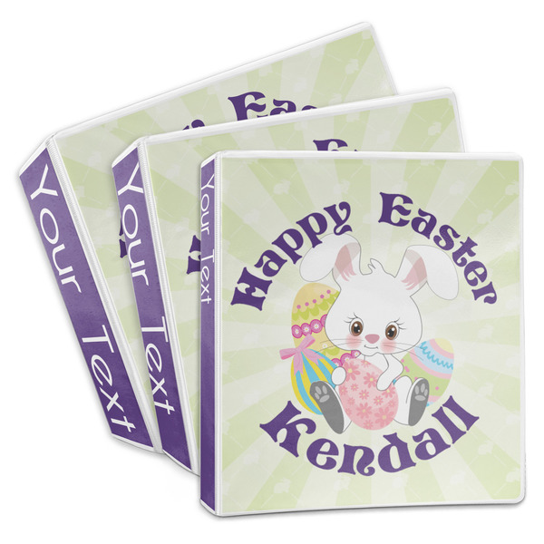 Custom Easter Bunny 3-Ring Binder (Personalized)