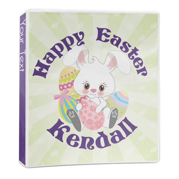 Custom Easter Bunny 3-Ring Binder - 1 inch (Personalized)