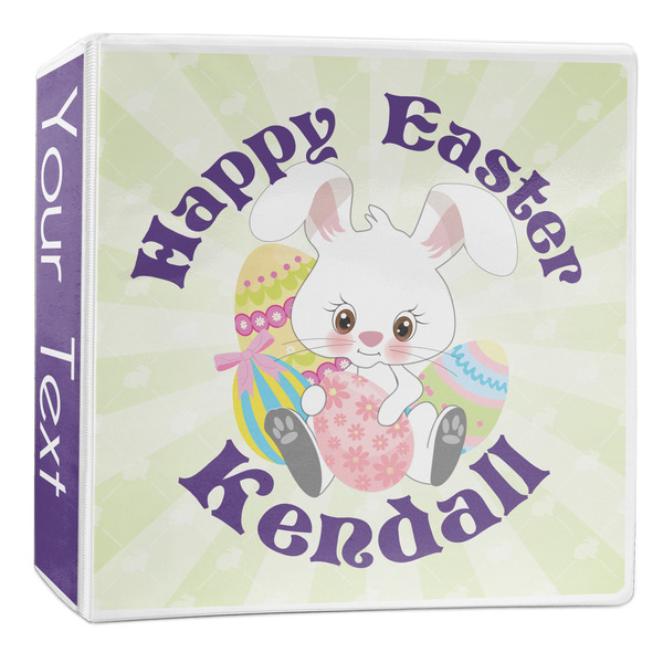 Custom Easter Bunny 3-Ring Binder - 2 inch (Personalized)