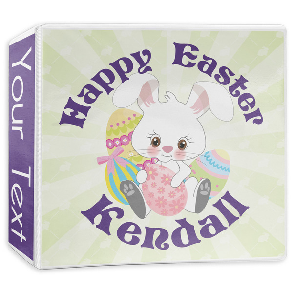 Custom Easter Bunny 3-Ring Binder - 3 inch (Personalized)