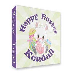 Easter Bunny 3 Ring Binder - Full Wrap (Personalized)