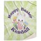 Easter Bunny Sherpa Throw Blanket (Personalized)
