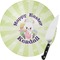 Easter Bunny 8 Inch Small Glass Cutting Board