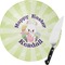 Easter Bunny Round Glass Cutting Board - Small (Personalized)