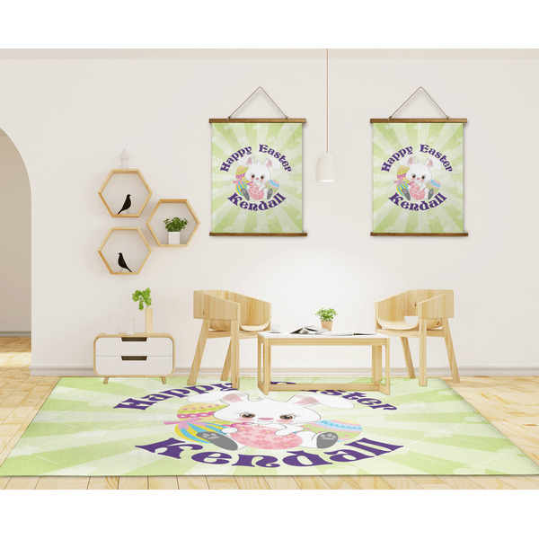 Easter Bunny 8'x10' Indoor Area Rugs - IN CONTEXT