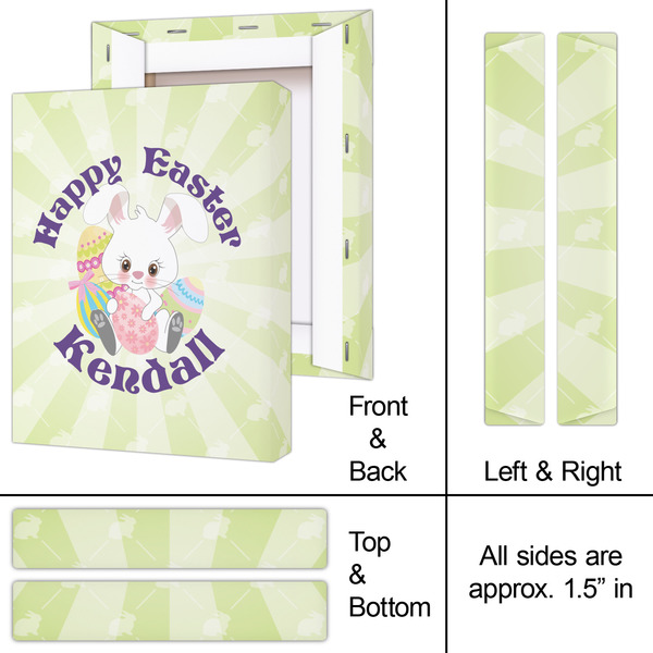Easter Bunny 8x10 - Canvas Print - Approval