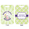 Easter Bunny Aluminum Luggage Tag (Front + Back)