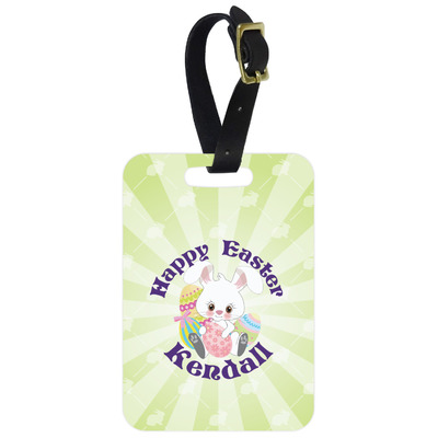 Easter Bunny Metal Luggage Tag w/ Name or Text