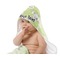 Easter Bunny Baby Hooded Towel on Child