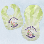 Easter Bunny Baby Bib & Burp Set w/ Name or Text