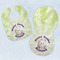 Easter Bunny Baby Minky Bib & New Burp Set
