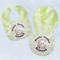 Easter Bunny Baby Bib & Burp Set w/ Name or Text