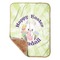 Easter Bunny Baby Sherpa Blanket - Corner Showing Soft
