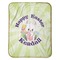 Easter Bunny Baby Sherpa Blanket - Flat