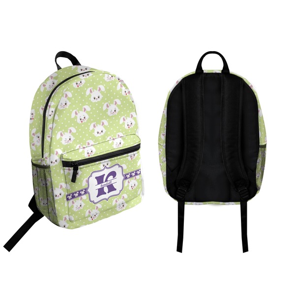 Easter Bunny Backpack front and back - Apvl