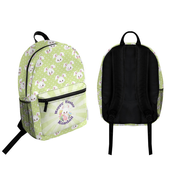 Easter Bunny Backpack front and back - Apvl