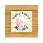 Easter Bunny Bamboo Trivet with Ceramic Tile Insert (Personalized)