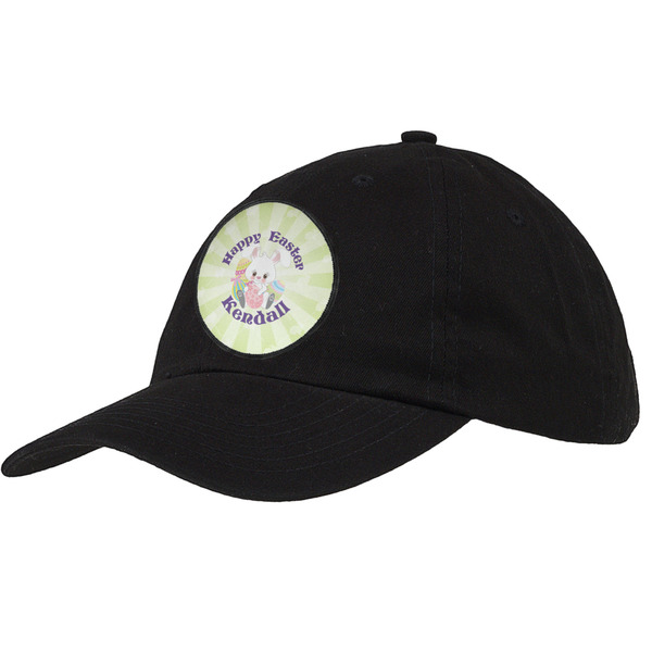 Custom Easter Bunny Baseball Cap - Black (Personalized)