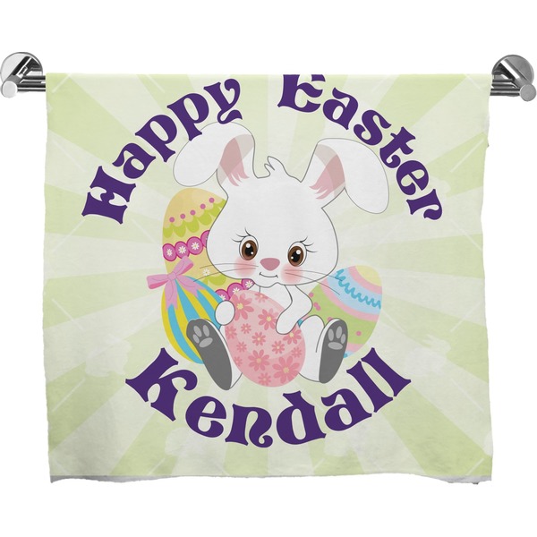 Custom Easter Bunny Bath Towel (Personalized)