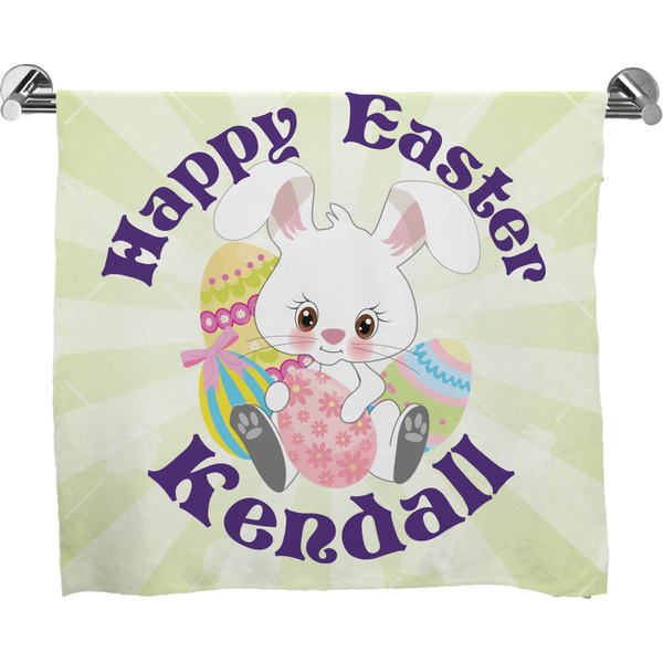 Custom Easter Bunny Bath Towel (Personalized)